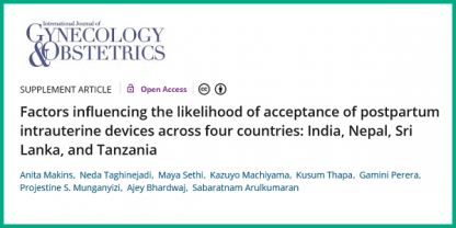 Factors influencing the likelihood of acceptance of postpartum intrauterine devices across four countries: India, Nepal, Sri Lanka, and Tanzania