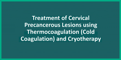 Treatment of cervical inttraepithelial neoplasia