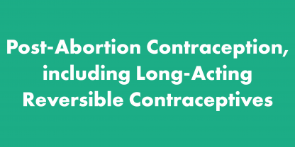 visual statement post abortion contraception