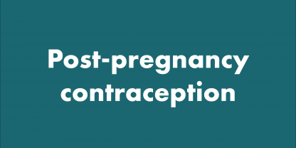 post pregnancy contraception paper visual
